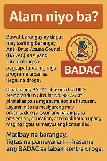 Barangay Anti-Drug Abuse Council (BADAC)