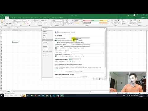 How to set auto save in excel