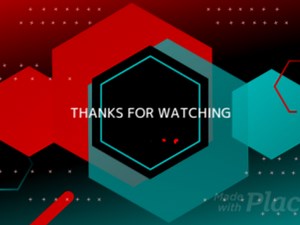 Placeit - Twitch End Screen Video Maker with Animated Hexagons