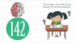 Brain Test Level 142 The student can’t think of an answer to the test question