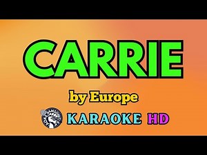 Carrie KARAOKE by Europe 4K HD ‪@samsonites‬