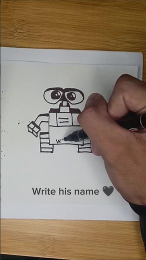 How to Draw WALL-E in Easy Steps - Minimalist drawing