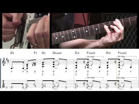 Michael Landau plays I'm Buzzed intro slow - TAB