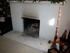 Removing fireplace's brick facade not so hard