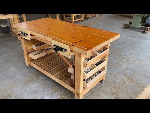 Restoring An Impressive Old Workbenches // How To A Refinishing An Old Workbench