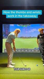 How the thumbs and wrists work in the takeaway #golf #golfswing #golflesson #takeaway #dfw | Zachberhow.instruction