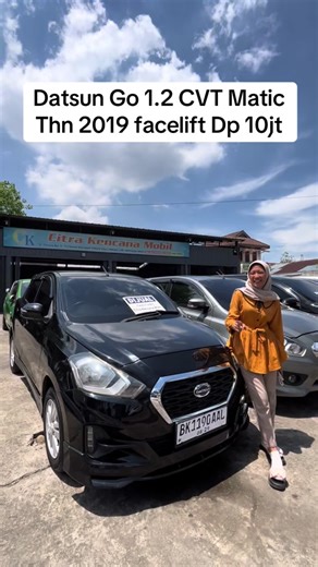 ~ Datsun Go 1.2 Cvt Matic 2019 Facelift ~ TDP Rp. 10 jt TENOR 4 THN Rp. 2.934.000 x 47 Bln Tlo TENOR 5 THN Rp. 2.684.000 x 59 Bln Kom TDP Sudah Termasuk DP Murni, 1x Angsuran, Administrasi & Asuransi. Utk Respon Lebih Cepat Harap Hubungi No Telp yg Tertera. Spesifikasi Kendaraan \t⁃\tDatsun Go 1.2 CVT Automatic \t⁃\tTahun 2019 Facelift \t⁃\tBk Medan Asli \t⁃\tStnk Bulan Agustus 2024 \t⁃\tAc Dingin, Cd, Tv, Jok \t⁃\tMesin Halus Terawat \t⁃\tTidak Bekas Tabrakkan Dan Banjir \t⁃\tMobil 99% Mulus, S