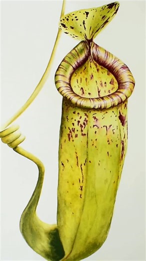 marie on Instagram: "Watercolor tutorial 🖌️ I love painting these distinctive markings on this pitcher plant, this is a really fun tutorial why not come and have a go🎨 #watercolortutorial #pitcherplant #creativelifehappylife #paintingtutorial #watercolor"