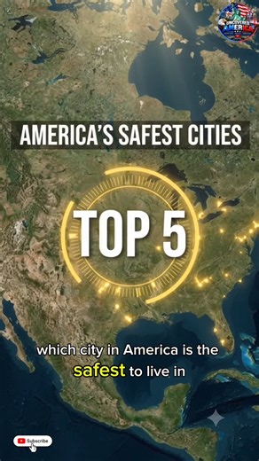🇺🇸 Top 5 Safest Cities in America (2026) | Safest U.S. Cities Ranked #shorts #usa #usafacts #like