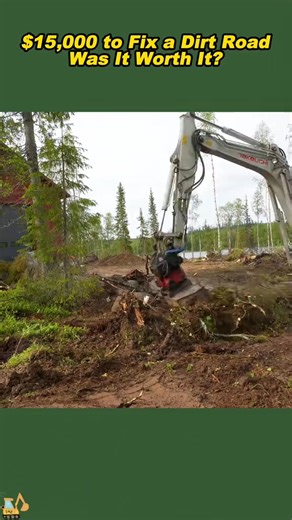 $15,000 to Fix a Dirt Road—Was It Worth It?#ExcavatorWork #RoadBuilding #HeavyMachinery #DIYConstruction #GravelRoad #SatisfyingBuild #TikTokEngineering #us | Crane Life