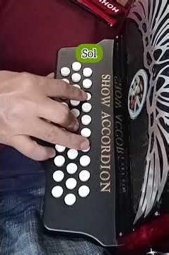 Acordes de primera segunda y tercera de Re mayor en acordeon de sol