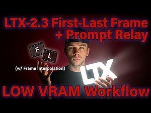 LTX-2.3 First-Last Frame+Prompt Relay | LOW VRAM Workflow