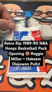Retro Rip 1989-90 NBA Hoops Basketball Pack Opening 🏀 | Reggie Miller + Hakeem Olajuwon Pulls!