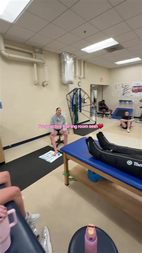 Nothing like pre practice training room sesh #wbb #widenerwbb #trainingroom #womensbasketball #rehab