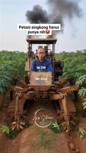 mesin alat pemanen ubi dan singkong yang canggih😍/ sophisticated sweet potato and cassava harvesting machines😍 #fypreel #jangkauan #trending #Ai | Asep Setiaone