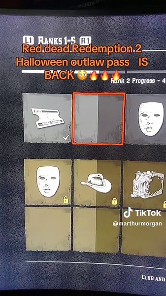 Halloween Outlaw Pass in Red Dead Redemption 2