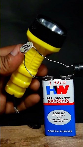 simple LDR sensor science project for school students