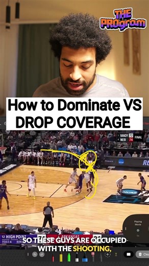 This is How D1 Point Guards Kill Drop Coverage