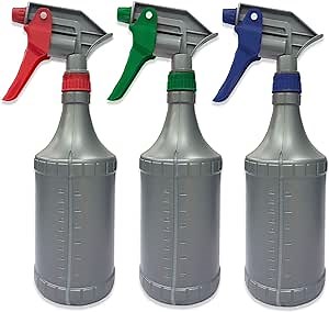 Empty Spray Bottles (30oz/900ml) Water Spray Bottle with Adjustable Nozzle,3Pcs Leak-Proof Spray Bottles Mist Sprayer All-Purpose Spray Bottles for Cleaning,Plants,Pet,Window Tinting