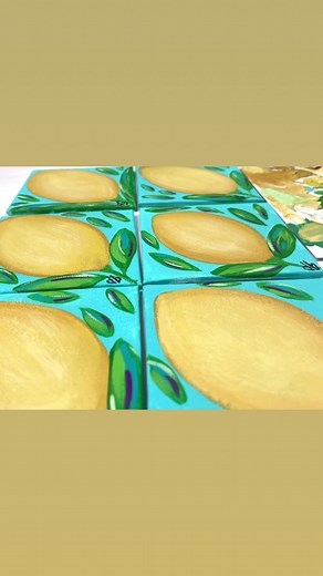 Easy acrylic painting tutorial for lemons! See yesterday’s live! #acrylicpainting #tutorial #lemon #lemons #learntopaint #howtopaint #artgracepaint | Art & Grace