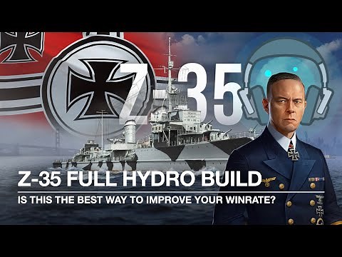 Z-35 With Lutjens and Full Hydro Build (World of Warships: Legends Xbox Series X 4K)
