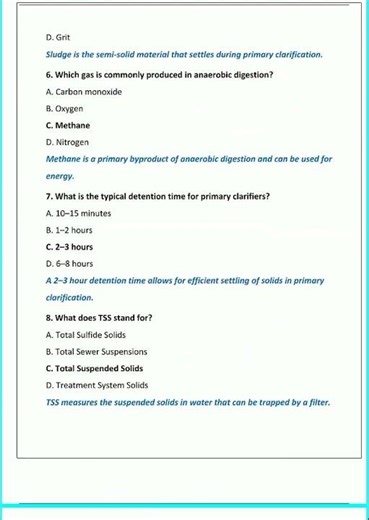Wastewater Treatment Certification Practice Questions Set 1 QUESTIONS AND CORRECT ANSWERS VERIFIED A