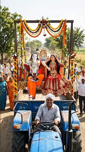 Ganpati Bappa Morya 🙏 Amazing Village agaman Celebration 🎉🚩 #ganeshchaturthi2026 #ganpatibappamorya