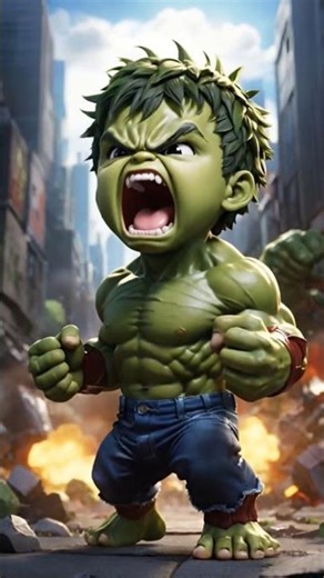 Baby Hulk #hulk #kids #viral #shortvideo #shorts #kidztainmentt