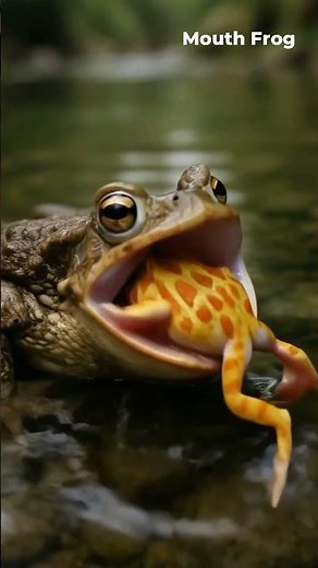 Cute Yellow Pacman Frog