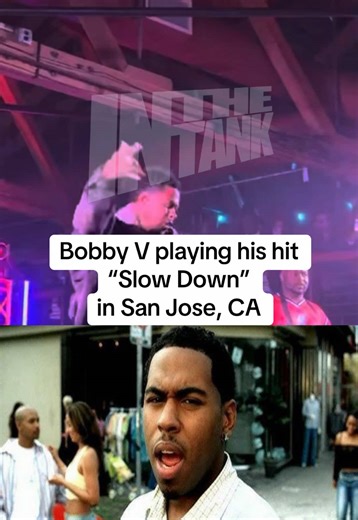 Bobby V performs his hit song “Slow Down” in San Jose, CA 👀 #InTheTank #BobbyV #SlowDown #SanJose #BayArea