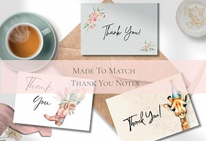 Made to Match Thank You Note Editable Template - Etsy