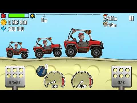Hill Climb Racing Super Hill Climber Car - Gameplay Android,iOS All Levels
