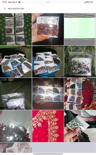 Meesho: KundanS beads 3 m m round shape code: S-402795683