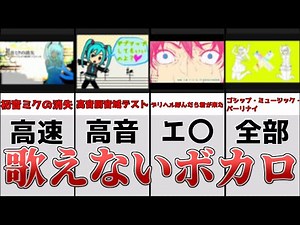 【ボカロ4選】誰も絶対に歌えない、、いろんな意味で歌うことのできないボカロ曲をまとめてみた【オリジナル動画】【VOCALOID】