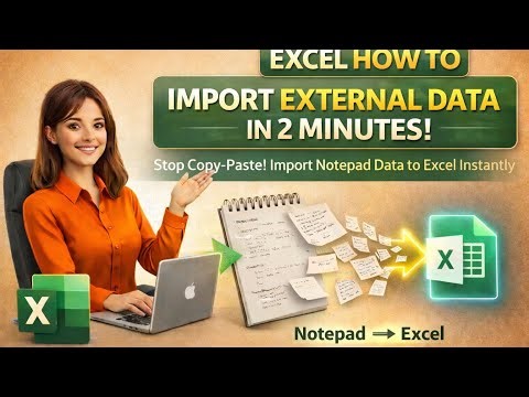 Copy-Paste വേണ്ട! Notepad → Excel എളുപ്പത്തിൽ 
