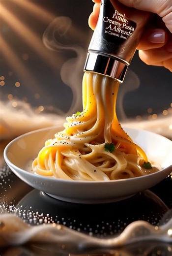 ASMR Creamy Pasta Alfredo Extrusion in Bowl | Hyper-Realistic Slow Motion & Tingles 🍝✨ #asmr #art