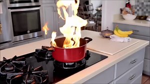 Fire Blanket to Smother Kitchen Fire - 1 Pack - Fire Blankets Emergency for Home 40 x 40 Fiberglass Self-Adhesive Hook