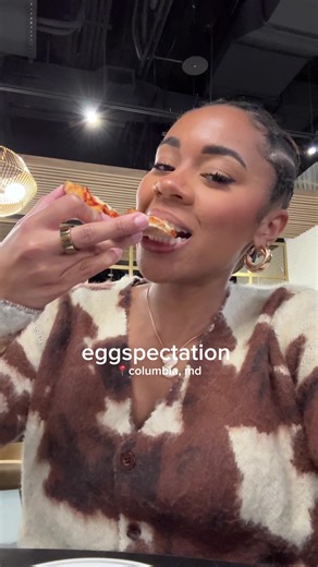 📍Eggspectation (Merriweather District) Columbia, MD Opens March 4th!!! Check out a hot new brunch spot located at the Merriweather District in Columbia, MD. With a huge menu of all day brunch options and dinner, you’ll find something for everybody. Food Shown in order: Firecracker shrimp, garlic bread, smoked salmon crostini, s’mores French toast, garlic shrimp, Cajun shrimp & grits, chicken schnitzel, duck confit poutine, baby lamb chops, lemon ricotta blueberry pancakes, crab cakes, margherit