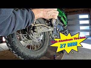 2023 KLR 650s How to Adjust Your Chain Slack