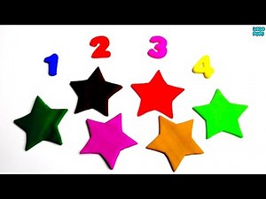 Learn To Count with Play Doh 1-10| Learn Numbers 1–10| Learn colors with Playdough Stars