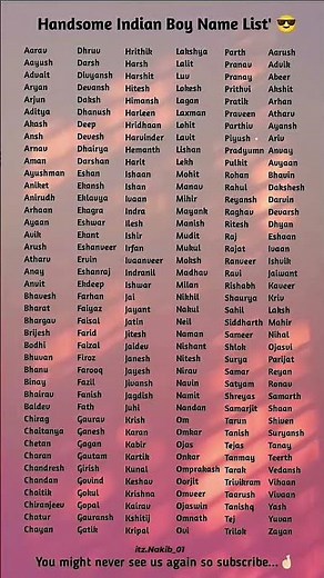 Most Handsome Indian Boy Names List 2026 | Stylish & Modern Names #most #handsome #boys #name #list