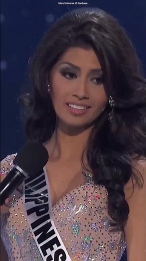 Miss Universe 2011 : Philippines's Shamcey Supsup answer during TOP 5 Final Question Round