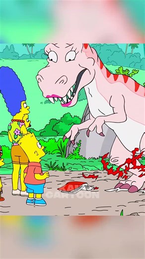 GRANDPA MUTATED INTO A DINOSAUR!? #simpsons