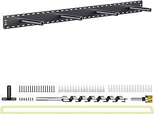 1 Pack Large Shelf Brackets Long Floating Shelf Bracket Invisible Floating Shelf Hardware Heavy Duty Floating Mantel Brackets(43"X8"X3" with Tools)