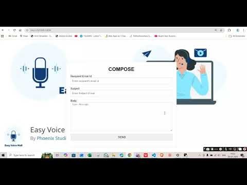 📧 Voice-Based Email System for Blind using Python Django + AI
