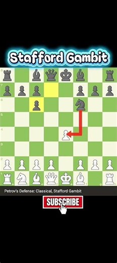 Stafford Gambit chess trap