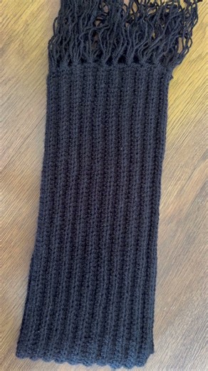 Black scarf fir boy ||easy tutorial of crochet #crochet #handmade