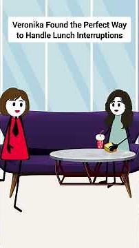Veronika Found the Perfect Way to Handle Lunch Interruptions #corporate #animation