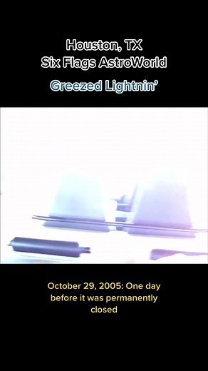 | Six Flags AstroWorld | October 29, 2005 POV of the Greezed Lightnin’. One day before AstroWorld closed permanently #houston #houstontx #houstontexas #htown #713houston #astroworld #sixflagsastroworld #googletheworld