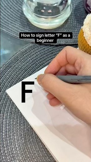 How to sign letter ”F” as a beginner #signature #signaturestyle #easysignature #viral